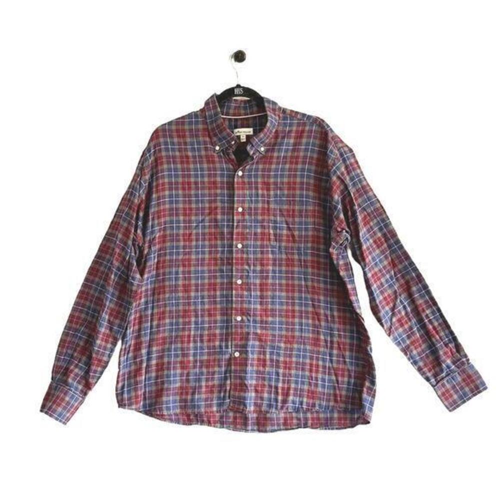 Peter Millar Cotton Plaid Shirt XL